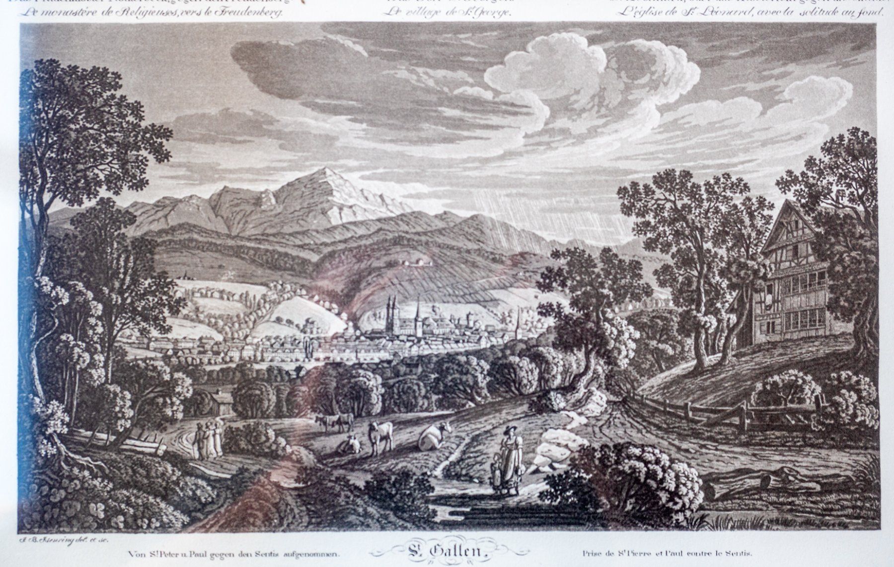 Gravures: St. Gallen / Gruppenstich – D'occasion à Netstal par 3leon 2