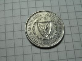 Zypern 25 Mils, 1981