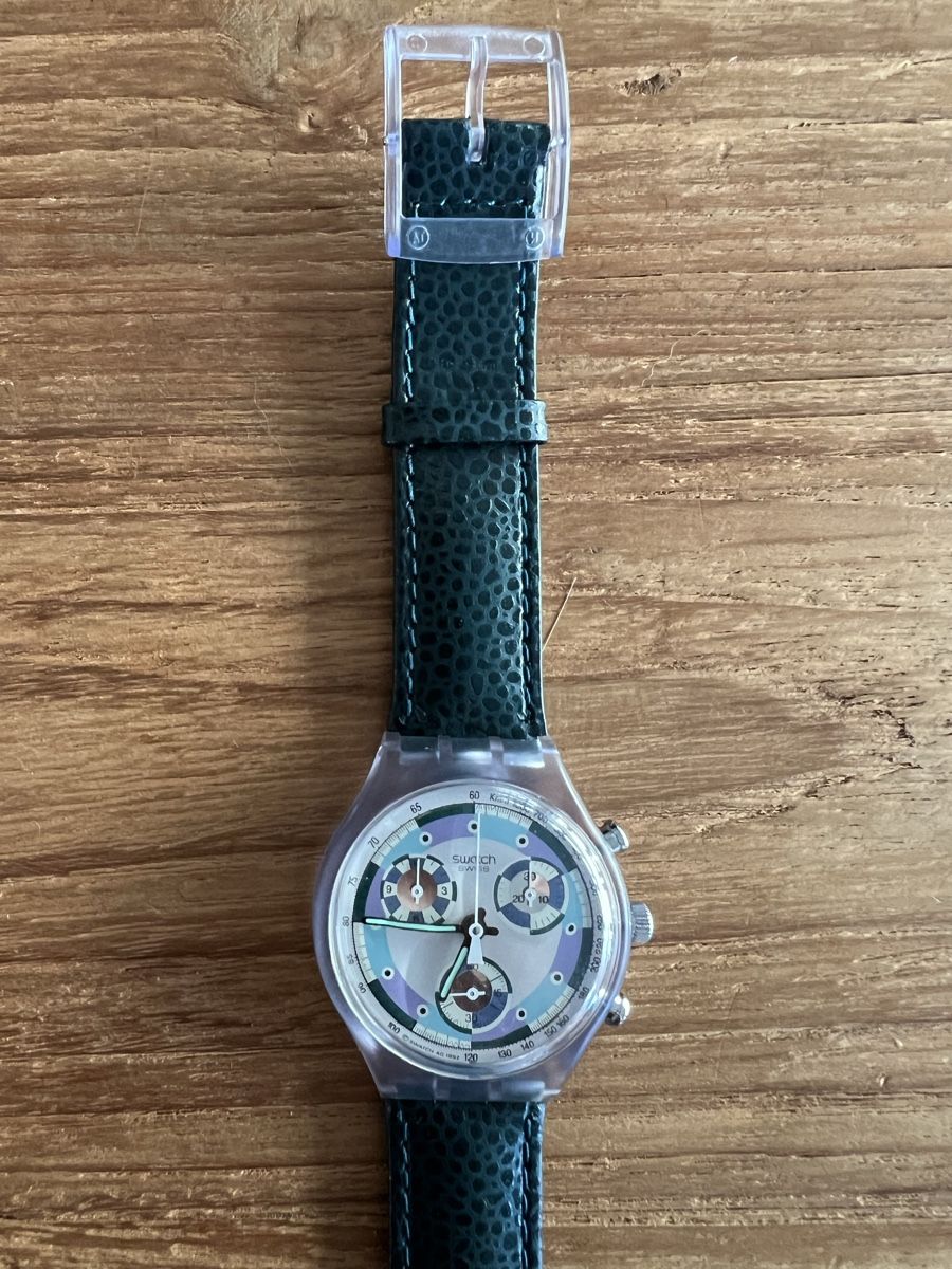 Swatch Orologi: Swatch Chrono (SCV100) Greentic – Nuovo e nell'imballaggio originale da Künten venduto da Spike17 2