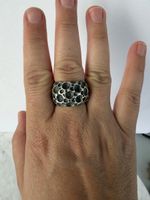 Bague imposante unique en argent sterling 925 – 21 g