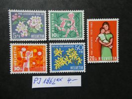 Pro Juventute 1962 postfrisch