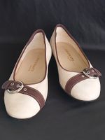 Ballerina - BRUNATE - 38 1/2 - Nubukleder - hellelfenbein