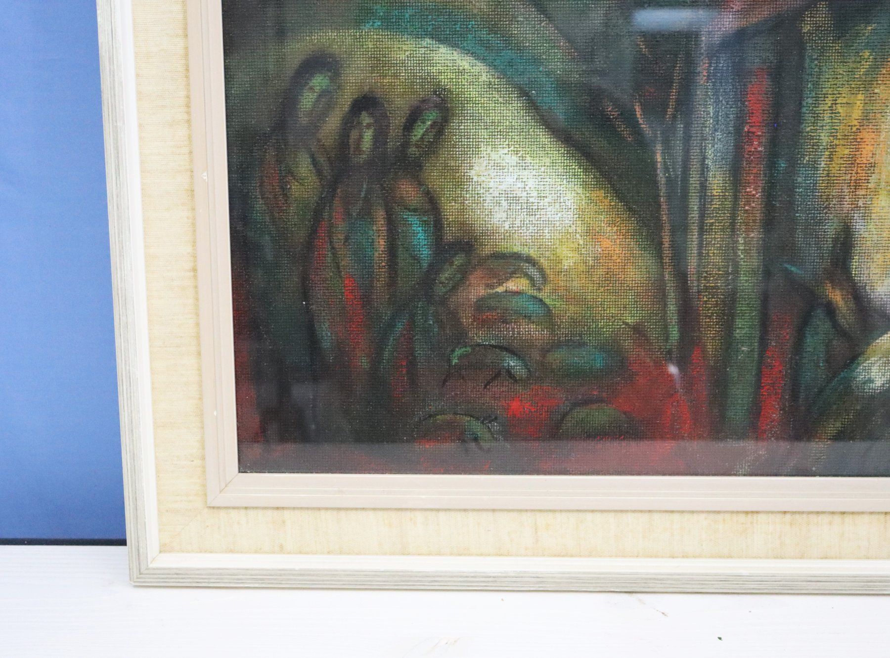 Gemälde: Yan Städler, Mischtechnik hinter Glas, religiöses Motiv – Gebraucht aus Zug von Kunst-Fundgrube 3
