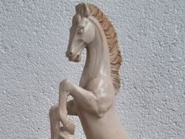 Magnifique Statue de Cheval Cabré -Signée - 36x16 cm - 2 kg