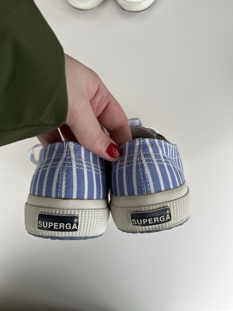 Superga Scarpe da donna: Superga Sneaker blau/weiss gestreift Grösse 37 – Usato da Olten venduto da hahnice99 3
