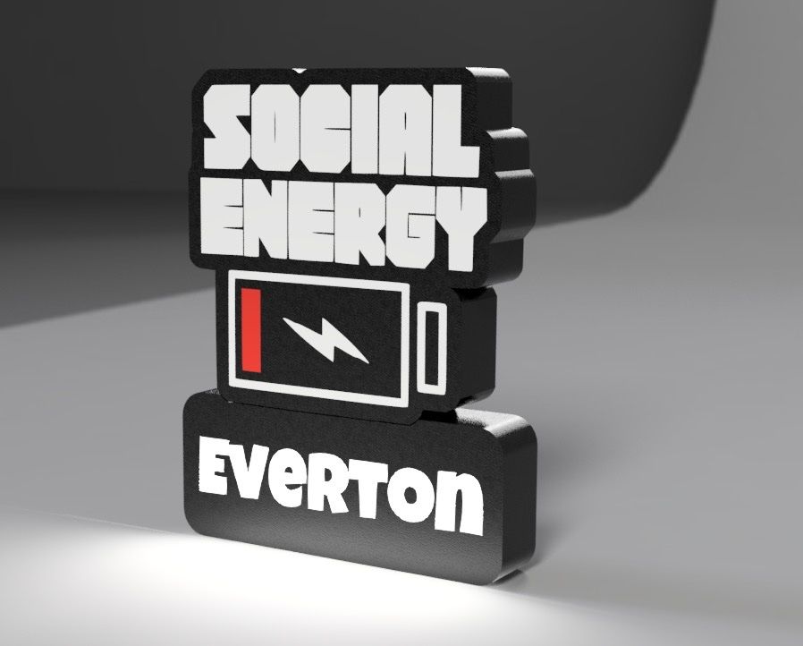 Lampade: Lightbox lumière led SOCIAL ENERGY – Nuovo (secondo la descrizione) da Vicques venduto da PAMB3D 1