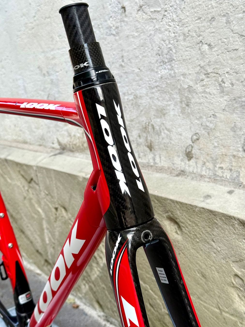Look Pezzi di ricambio: LOOK 595 ULTRA STIFF Frameset Carbon Rahmen 2606 – Usato da Luzern venduto da bikeandbeltcom 2