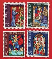 PRO PATRIA SATZ 142 - 145 1969** POSTFRISCH