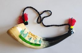 lautes Blashorn Rufhorn aus Peru, Neu!!