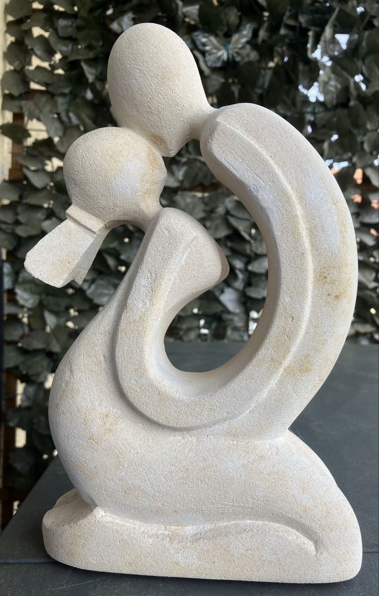 Sculture & Statue: Abstraktes küssendes Paar – Usato da Hindelbank venduto da Scroki 4
