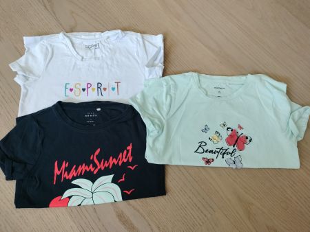 3x T-Shirt Mädchen Grösse 116