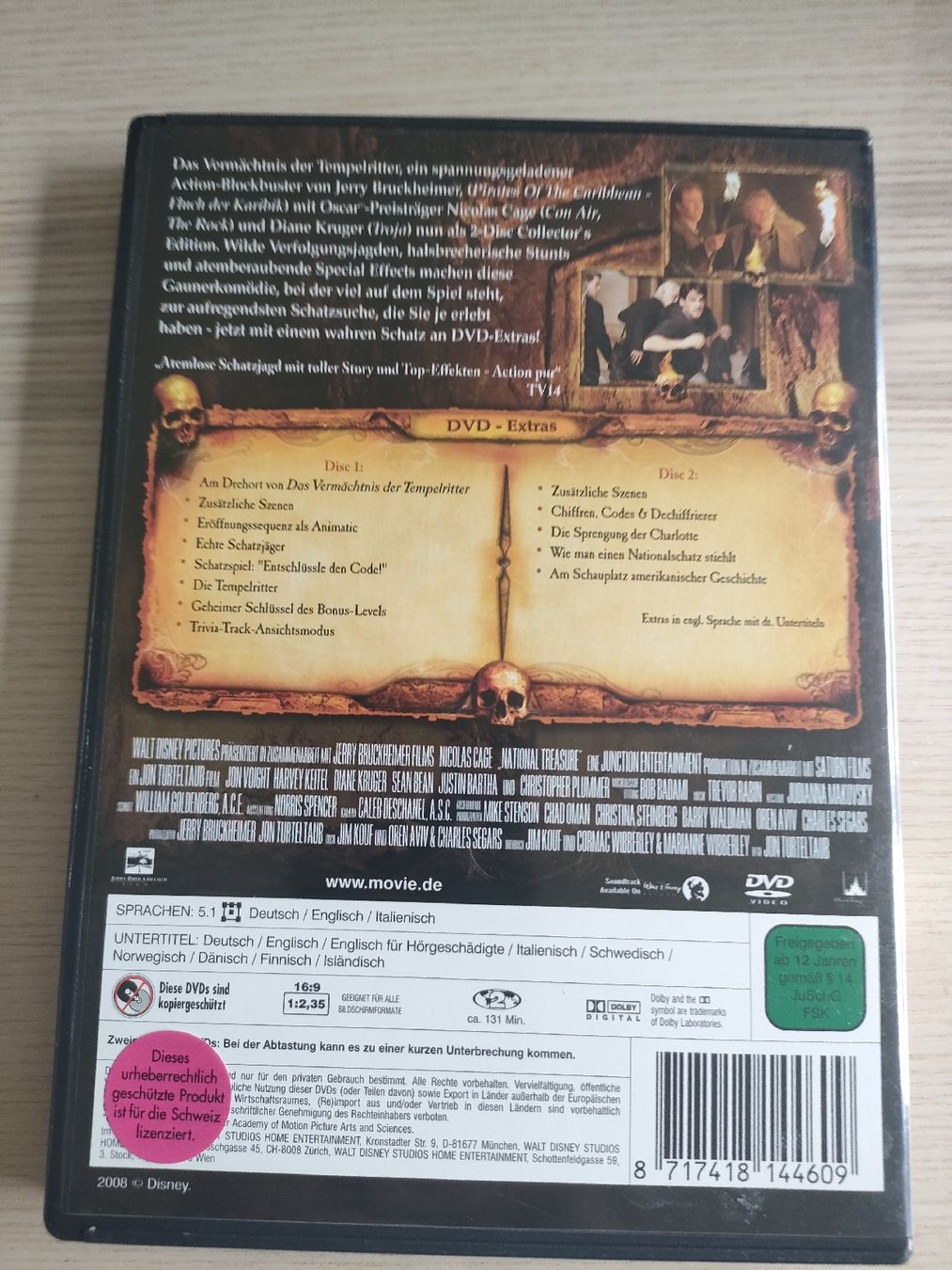 Tutti i DVDs: das Vermächtnis der Tempelritter – Usato da Mönchaltorf venduto da Icelandichorse 1