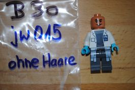 Lego-Figur  jw015 Dr. Henry Wu - White Lab Coat ohne Ha /B30