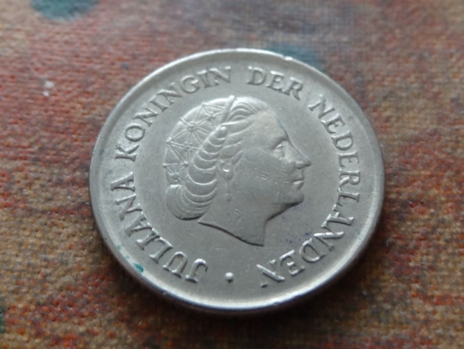 Alle Münzen: PAYS-BAS  Nederland  25  Cent  1966 – Gebraucht aus Romanel-sur-Lausanne von Swift13 1