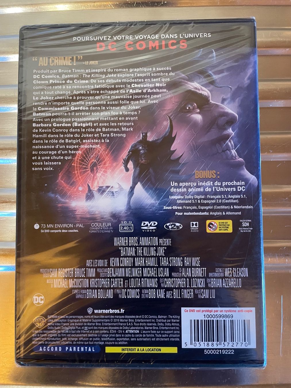 Tutti i DVDs: Batman The Killing Joke DVD Scellé – Usato da Oron-la-Ville venduto da W.XIX 1