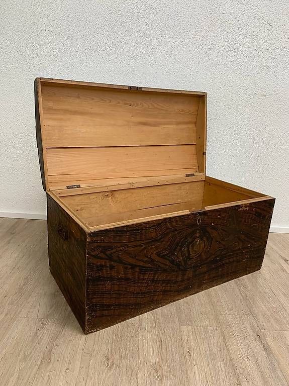 Cassapanche: Antike Biedermeier Truhe mit Fladermalerei – Usato da Obernau venduto da Arche_Noah_Brocki 5