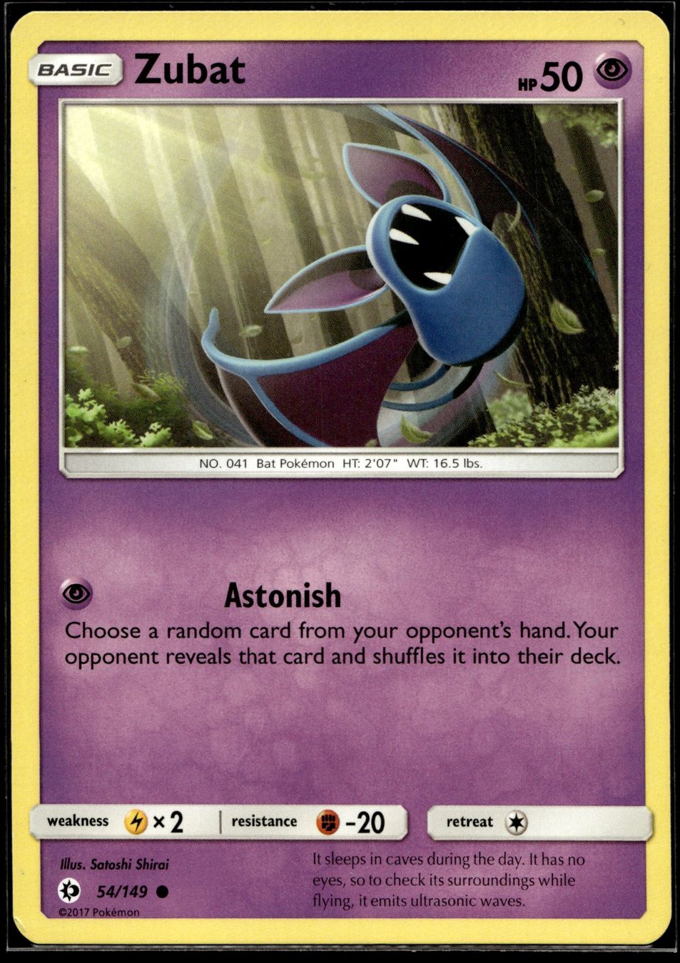 Pokémon Carte collezionabili: Zubat (SUM EN 54/149) – Nuovo (secondo la descrizione) da Affoltern am Albis venduto da Chiesa_5