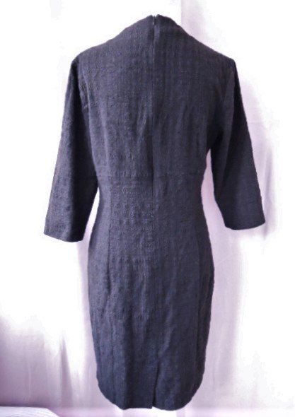 Kleider: Gr. 38 STEILMANN Kleid  grau schwarz s. Masse – Gebraucht aus Basel von FRAU.ZAUBER.MOND 5