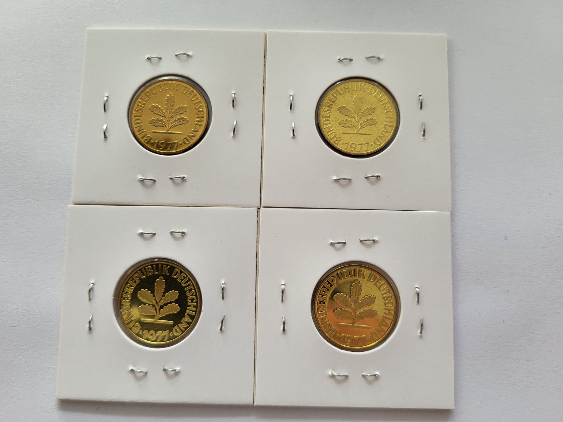 Alle Münzen: 10 Pfennig D-F-G-J 1977 PP – Neu (gemäss Beschreibung) aus Pravidondaz von LVtik 2