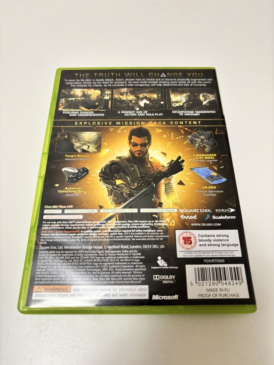 Giochi: Deus Ex Human Revolution - Limited Edition - Xbox 360 – Usato da Luzern venduto da Armastra 1