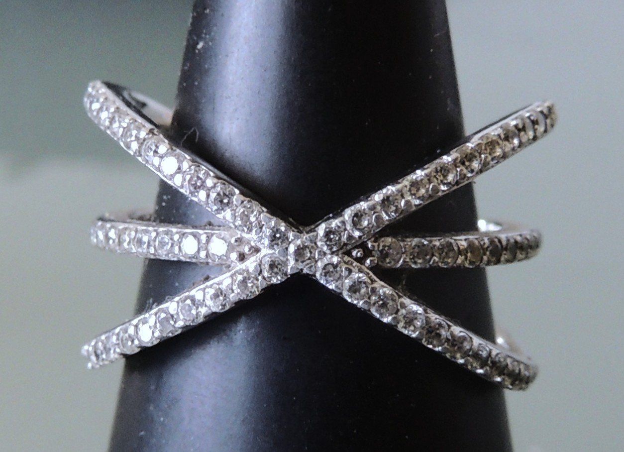 Anelli: Silber 925 Fingerring Zirkonia Gr. 57 – Usato da Waldenburg venduto da schaller707 1