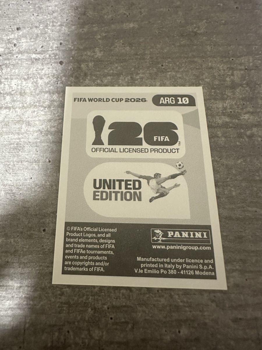 Panini Sammelbilder & Trading cards: ARG 10 , FIFA WORLD CUP 2026 PANINI  – Neu (gemäss Beschreibung) aus Frauenfeld von 1PegPeg1 1