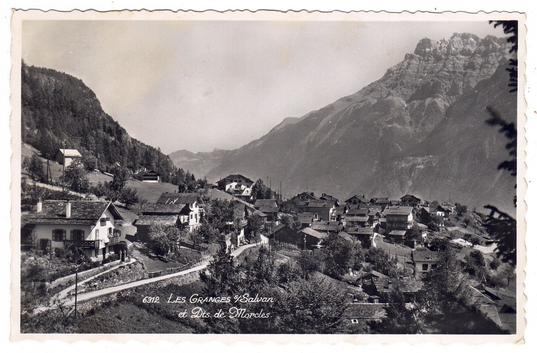 Ansichtskarten: Les Granges s/Salvan et Dents de Morcles – Gebraucht aus La Tour-de-Peilz von amjust