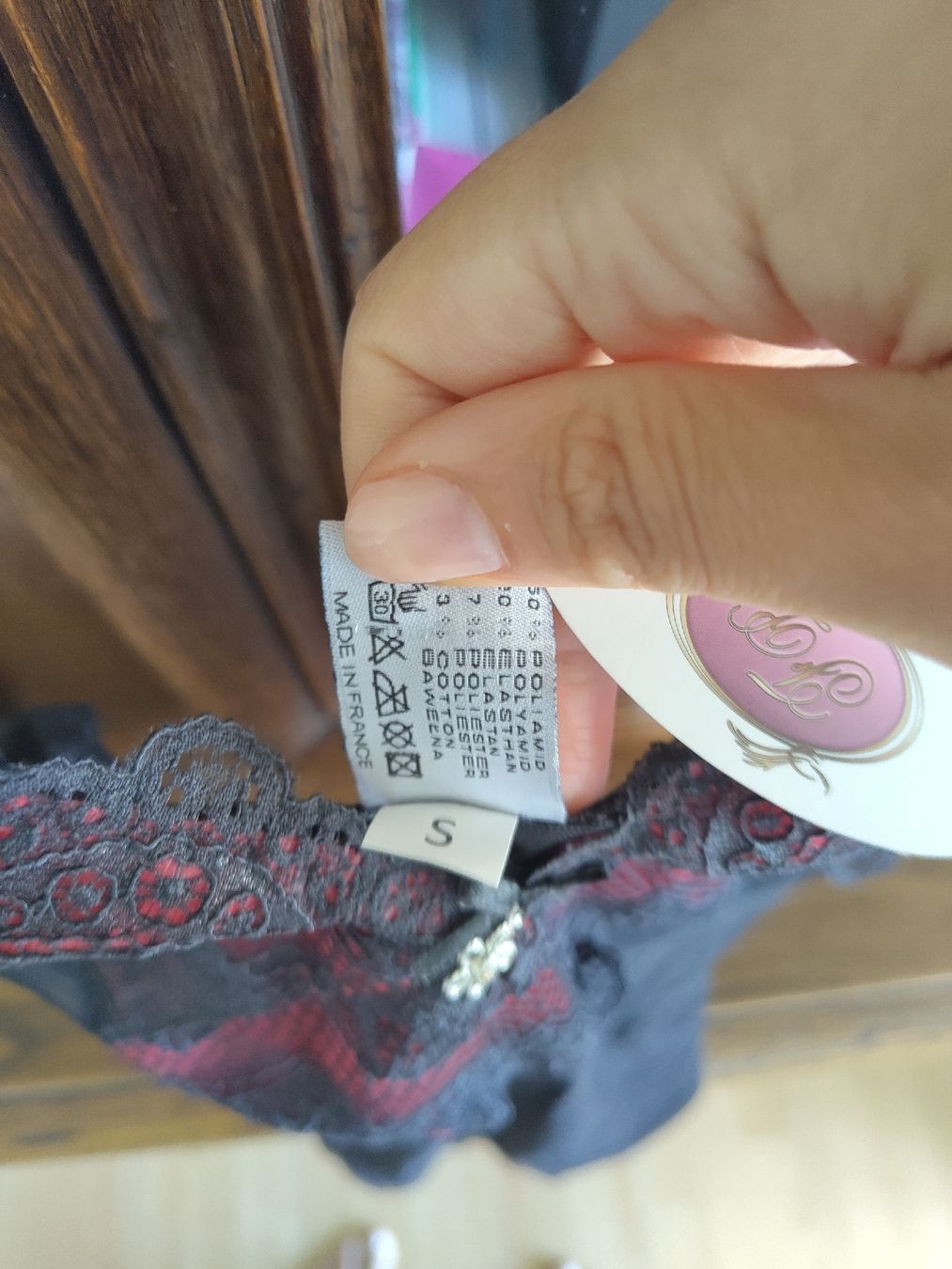 Altra biancheria intima: Sensuale sottoveste nera e rossa, nuova e con etichetta, S – Nuovo e nell'imballaggio originale da Zürich venduto da Saf12 2