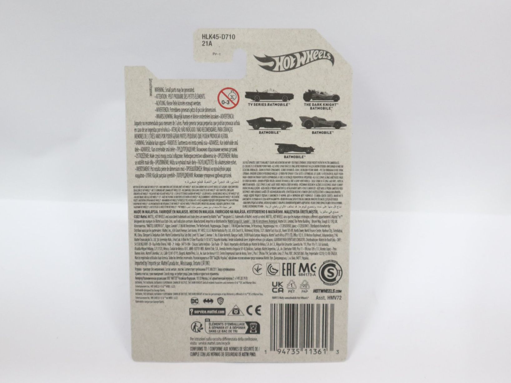 Hot Wheels Modellini d'auto: Hot Wheels Batmobile Dark Knight – Nuovo e nell'imballaggio originale da Eschenbach SG venduto da Astalavista 2