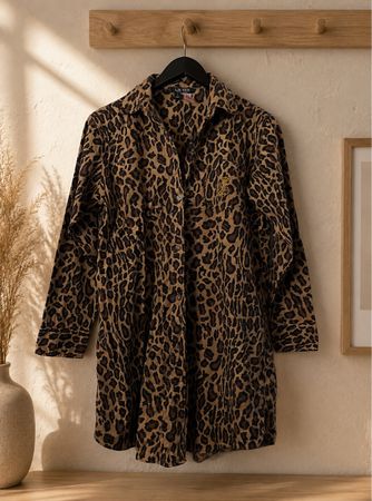 Ralph Lauren Leo-Muster Nachthemd Gr S neuwertig