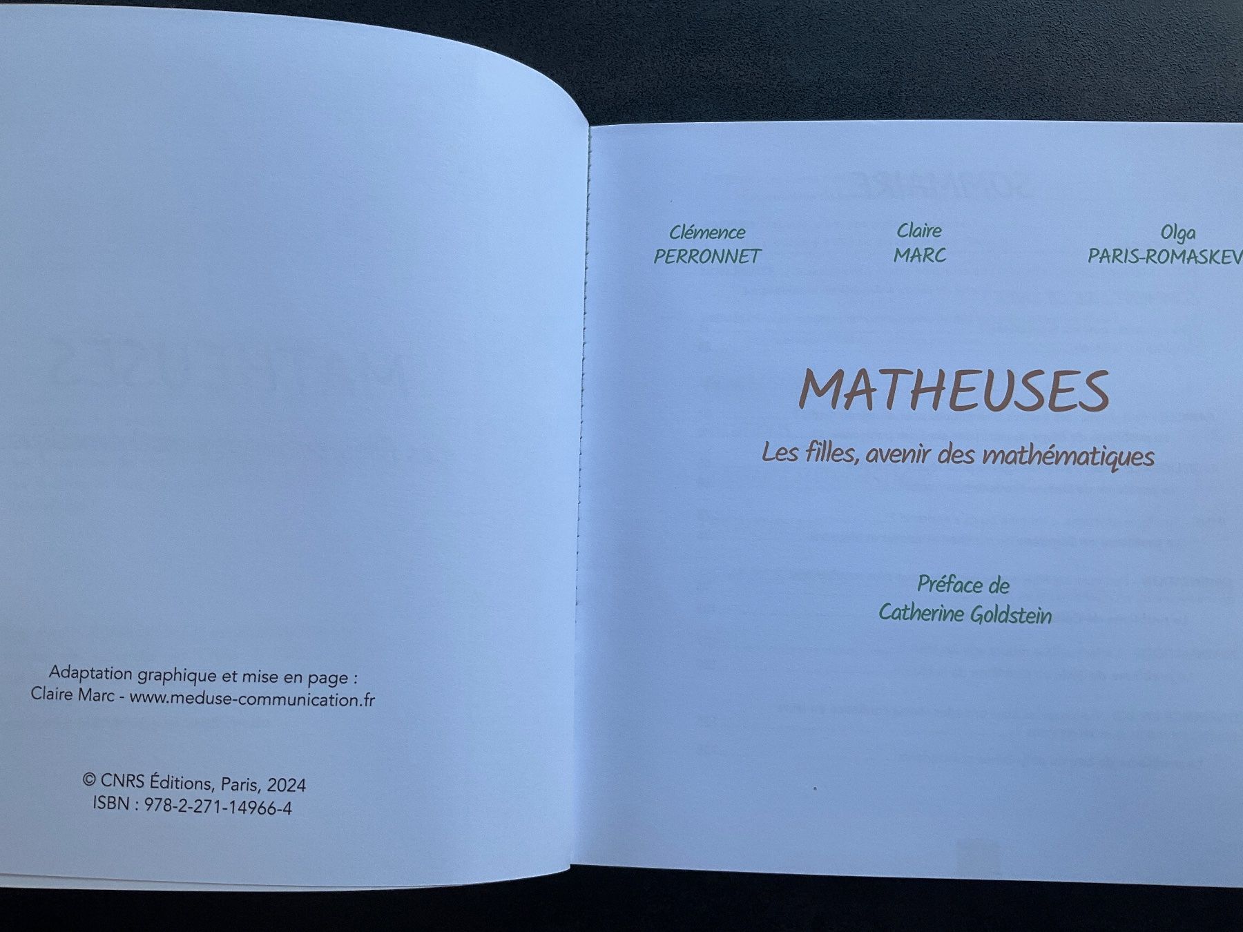 Livres: Matheuses : Les filles, avenir des mathématiques – D'occasion à Avenches par Lactobacille 1