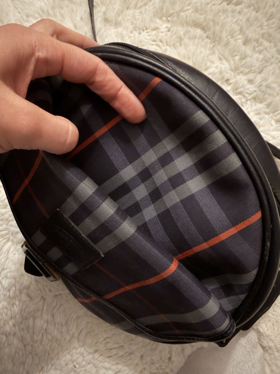 Burberry Borse: Burberry Round Bag Nova Check Leather Crossbody Used – Usato da Schaffhausen venduto da Nadiuna 4