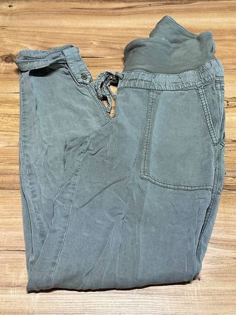 Umstandshose (H&M Mama, Grösse 34, grün, leichter Stoff)