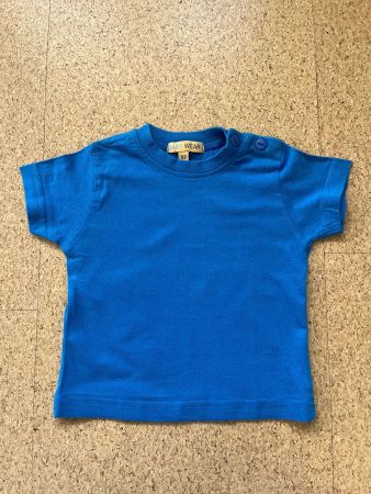 T-Shirt für Babies, blau, Grösse 62, mit Knöpfen