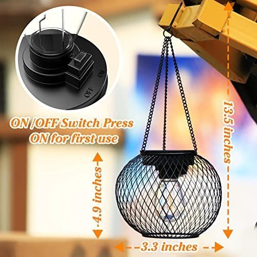 Lampade: 4x Hängende Solarlampen Metall IP65 – Usato da Nuglar venduto da SaleRitter 4