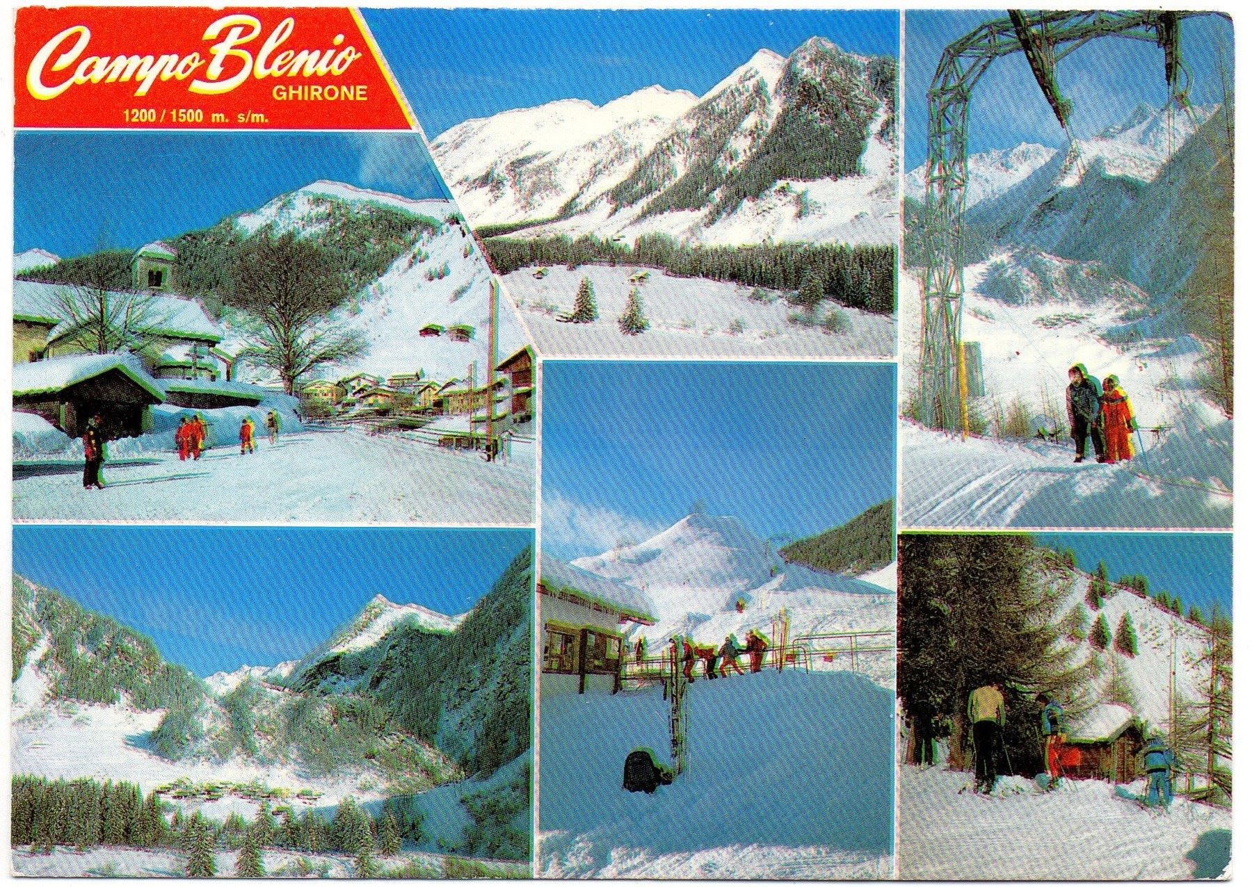 Ansichtskarten: GHIRONE Campo Blenio - Skilift – Gebraucht aus Jona von philajona