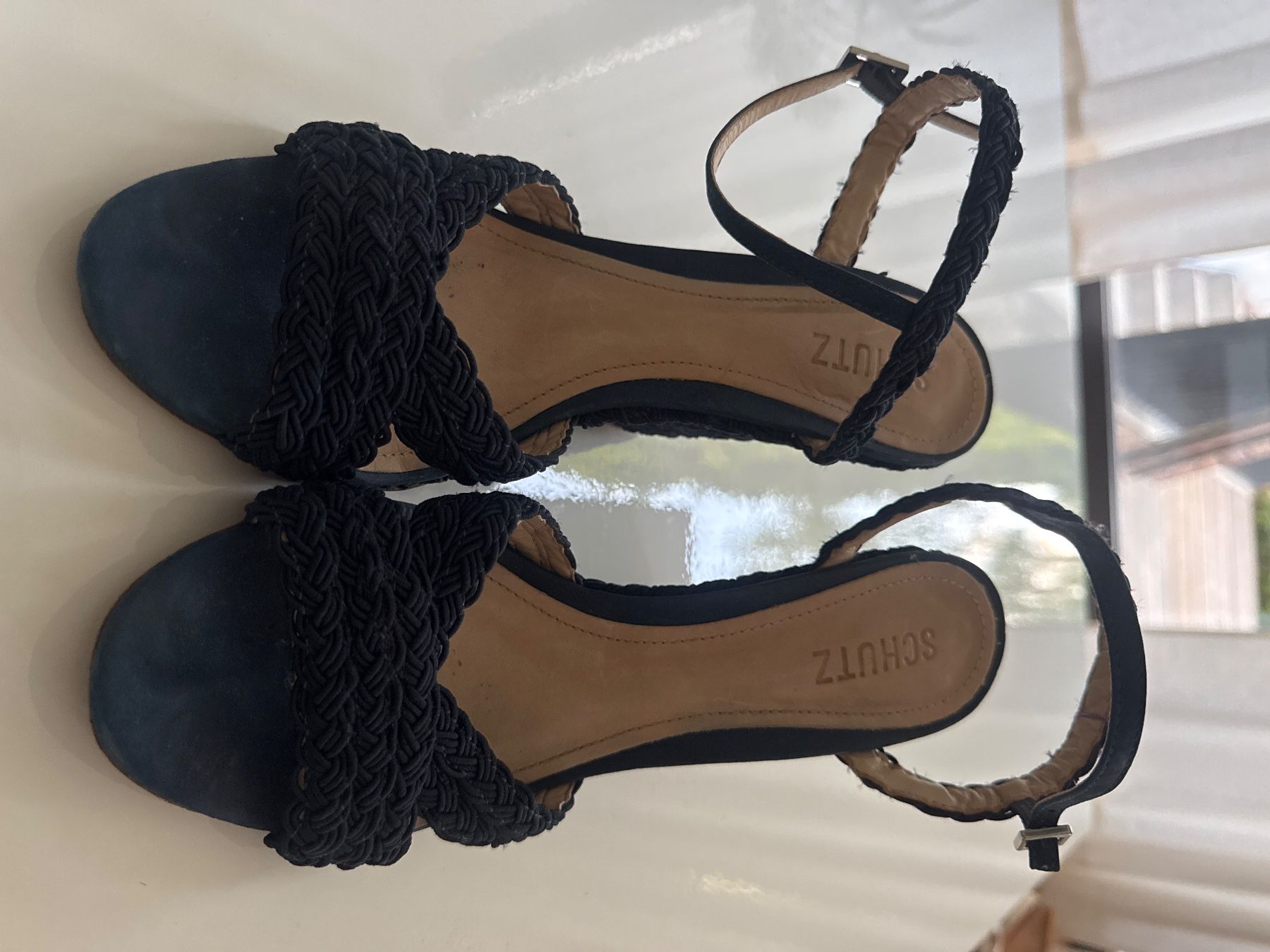 Damenschuhe: Schutz Blue Sandals – Size 40 – Gebraucht aus Basel von Ma_2307