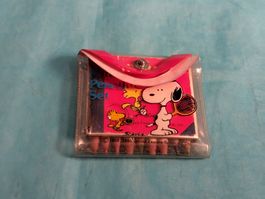 Snoopy und Woodstock Set, 9 Farbstifte und ein Malbüchlein