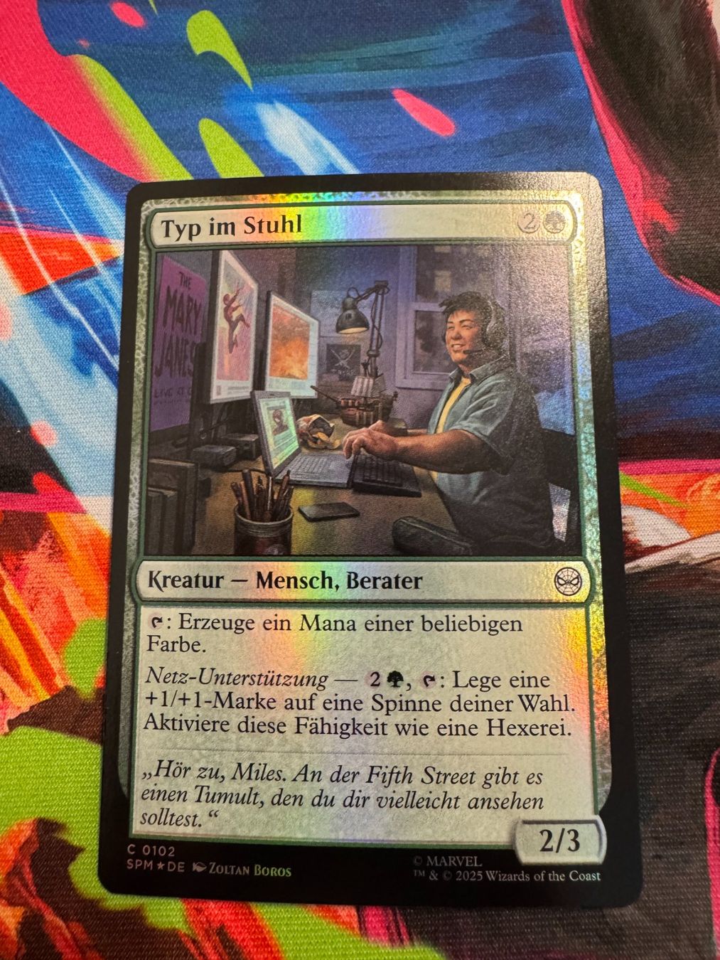 Magic The Gathering Carte collezionabili: Typ im Stuhl - Foil - Marvel's Spider-Man - Magic – Nuovo (secondo la descrizione) da Bülach venduto da Pfrenzel