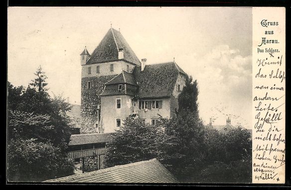 Cartoline postali: AK Aarau, Das Schloss – Usato da Berlin venduto da bartko-reher
