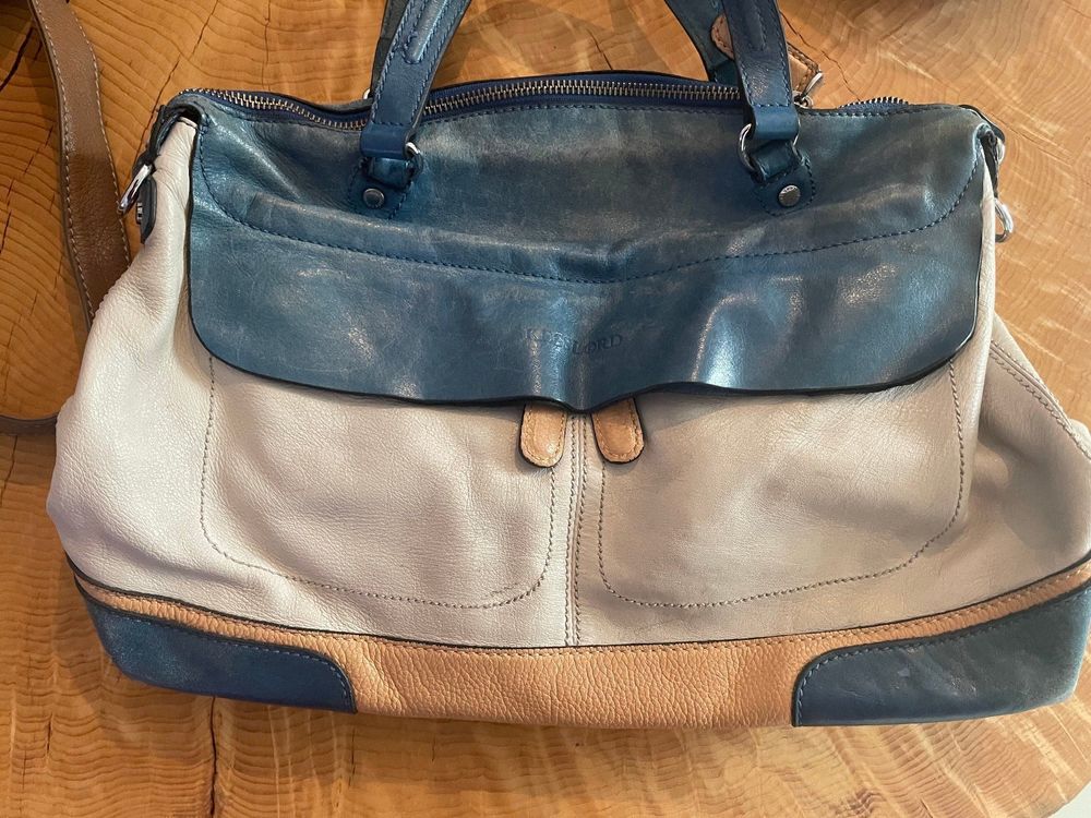 Tasche aus dreifarbigem Leder von KESSLORD Sac en cuir Kaufen auf Ricardo