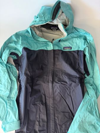 Damen Regenjacke Patagonia Grösse S, dunkelblau/hellblau