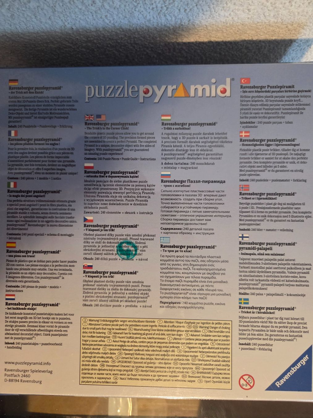 Ravensburger Puzzle: Ravensburger Puzzlepyramid 240 Teile Neu OVP – Nuovo e nell'imballaggio originale da Chur venduto da Einszweidreiviermein 5