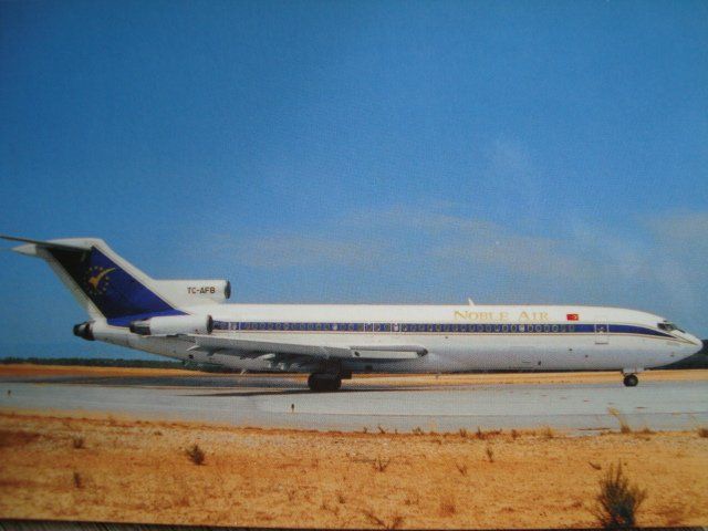 Cartoline postali: Noble Air Boeing 727-200 TC-AFB – Nuovo e nell'imballaggio originale da Thun venduto da Abigboss