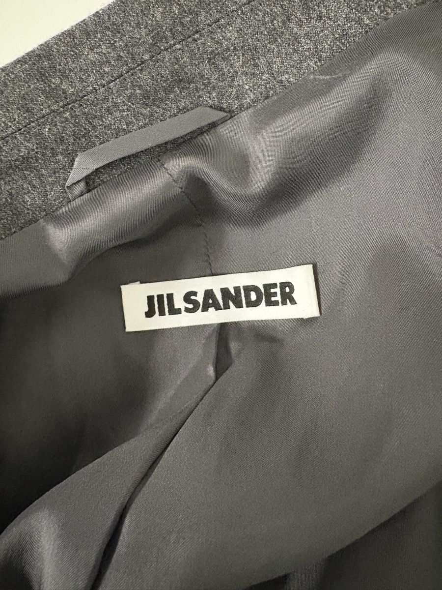 Jil Sander Giacche: Jil Sander Wolle Kaschmir Blazer Gr. 36 grau gerade – Nuovo (secondo la descrizione) da Regensdorf venduto da secondchancefashion 8
