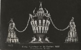 St. Gallen, Eidg.Turnfest,1922,Fotokarte