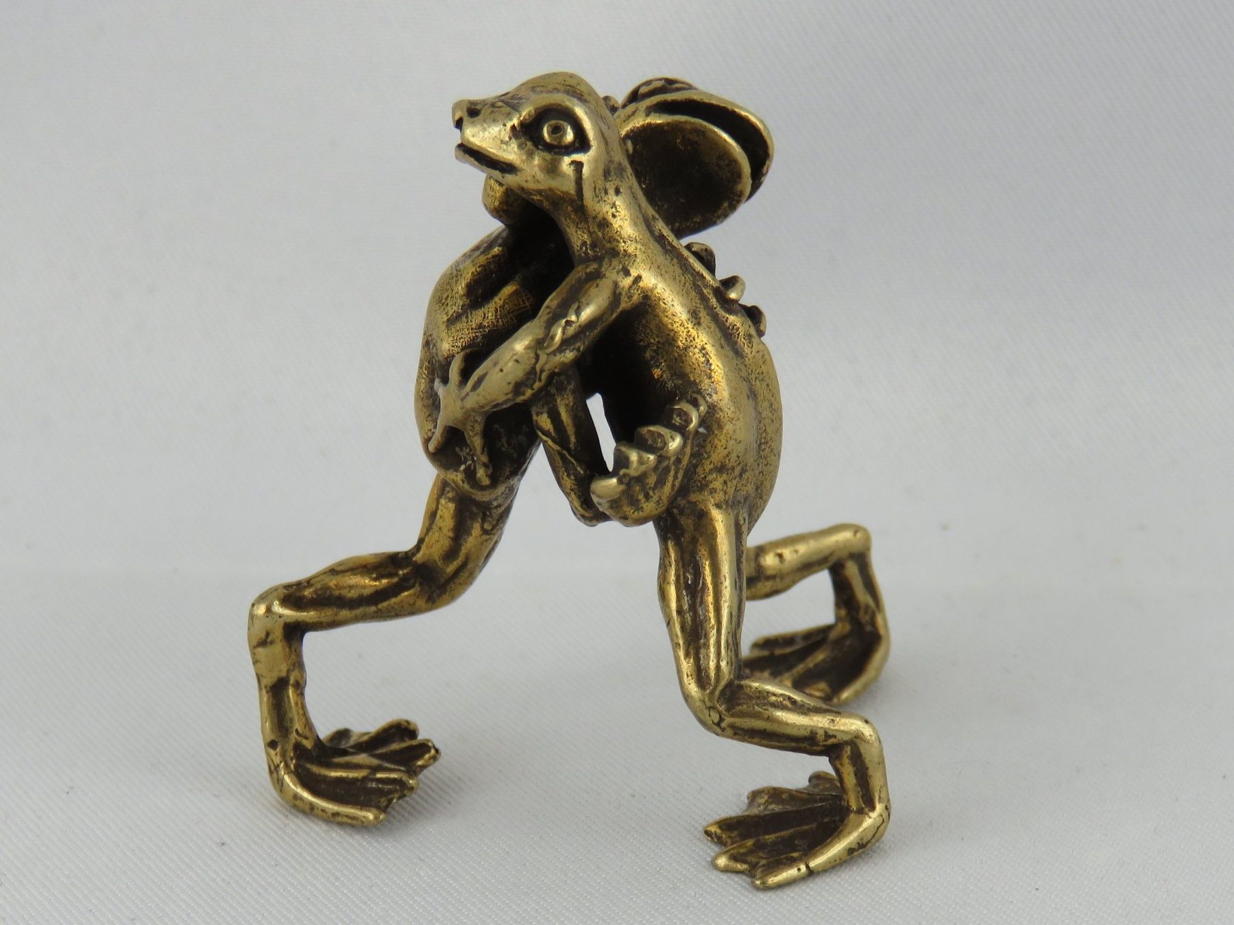 Statuette: Tanzende - FRÖSCHE - Messing Figur - 4x3,5cm – Nuovo (secondo la descrizione) da Grenchen venduto da Yamahwildstar16 2