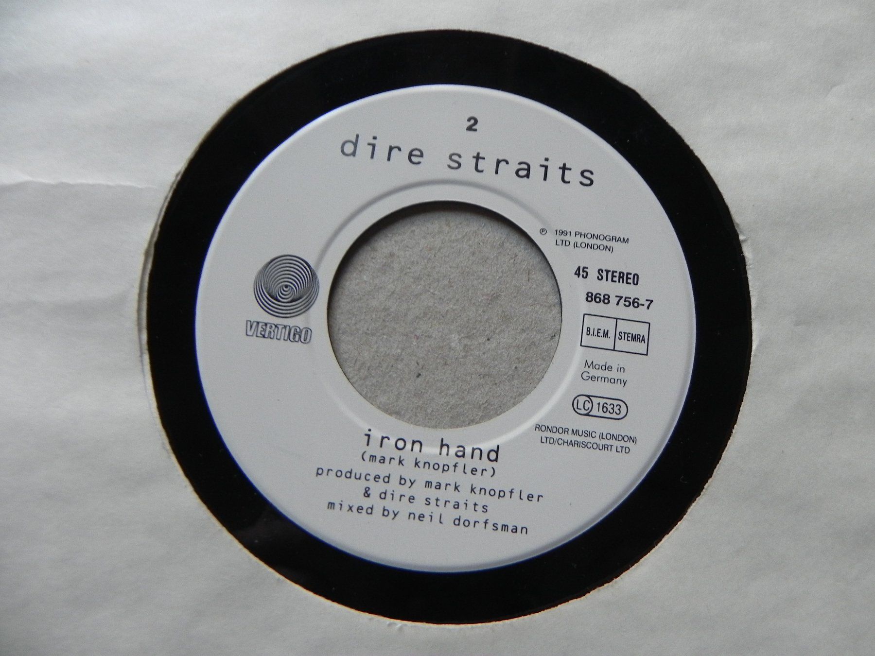 Schallplatten: Single brit. Rock Band Dire Straits 1991 Calling Elvis – Gebraucht aus Siebnen von krimsie 3