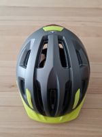 Fahrradhelm grau/gelb Grösse M