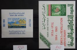 Jemen Kat. Block 25 & 33 ** 1964/65 Kat. 9 Euro